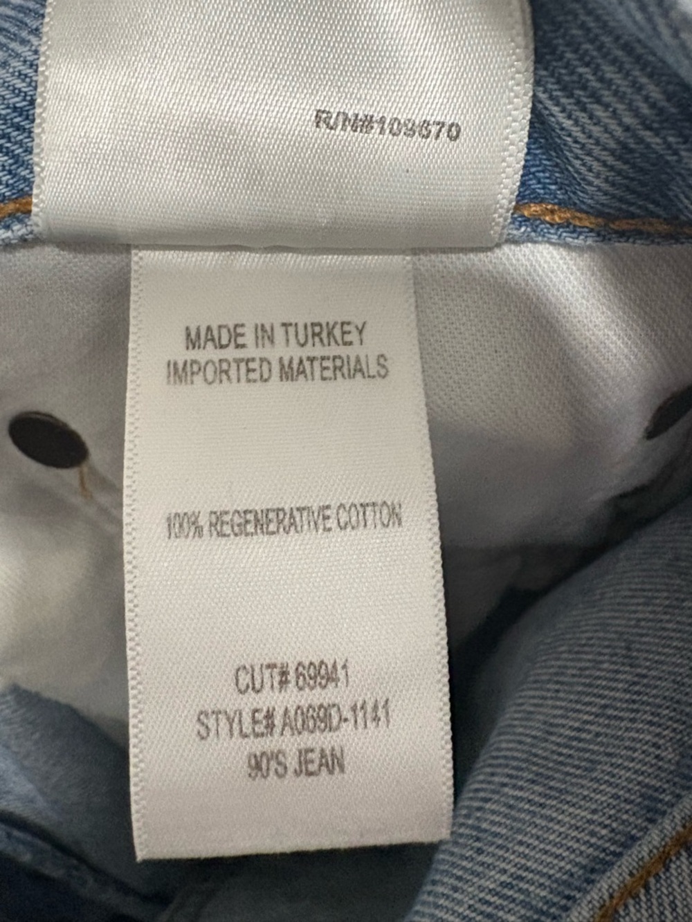 Agolde 90’s Mid Rise Loose Fit Jeans Snapshot Sz25 Good Condition firm price - Picture 10 of 12